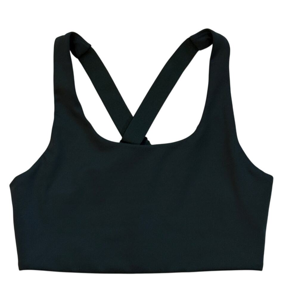 Girlfriend Collective Crossback High Support Wireless Sports Bra Sz Small Green